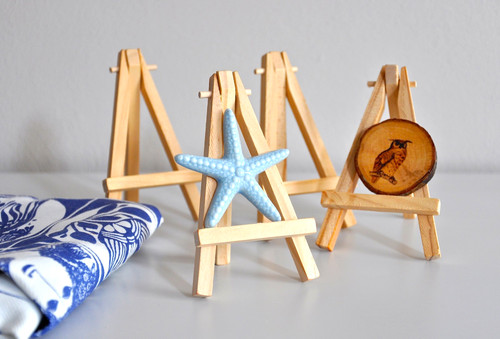 4er set mini - set, mini-holz-staffelei