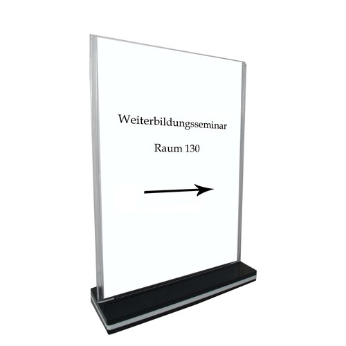 Tischaufsteller hochformat - tischaufsteller,